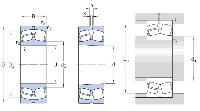 Open E Design Spherical Roller Bearing 